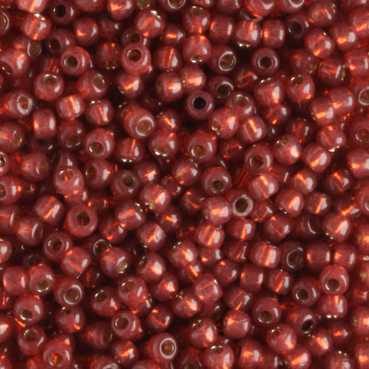 11/0 PermaFinish Silver Lined Milky Pomegranite - 10 grams