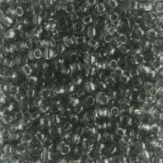 11/0 Transparent Black Diamond - 10 grams