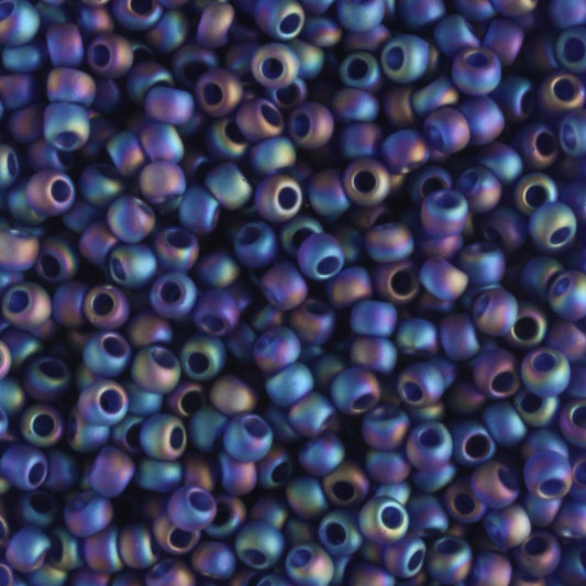 11/0 Transparent Frosted Cobalt - 10 grams