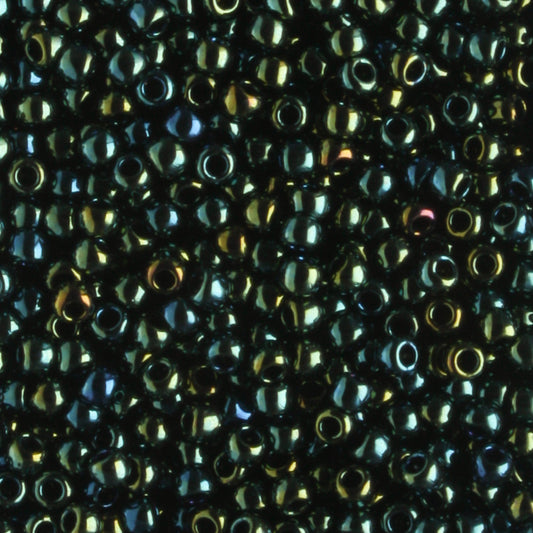 11/0 Metallic Iris Green/Bownn - 10 grams