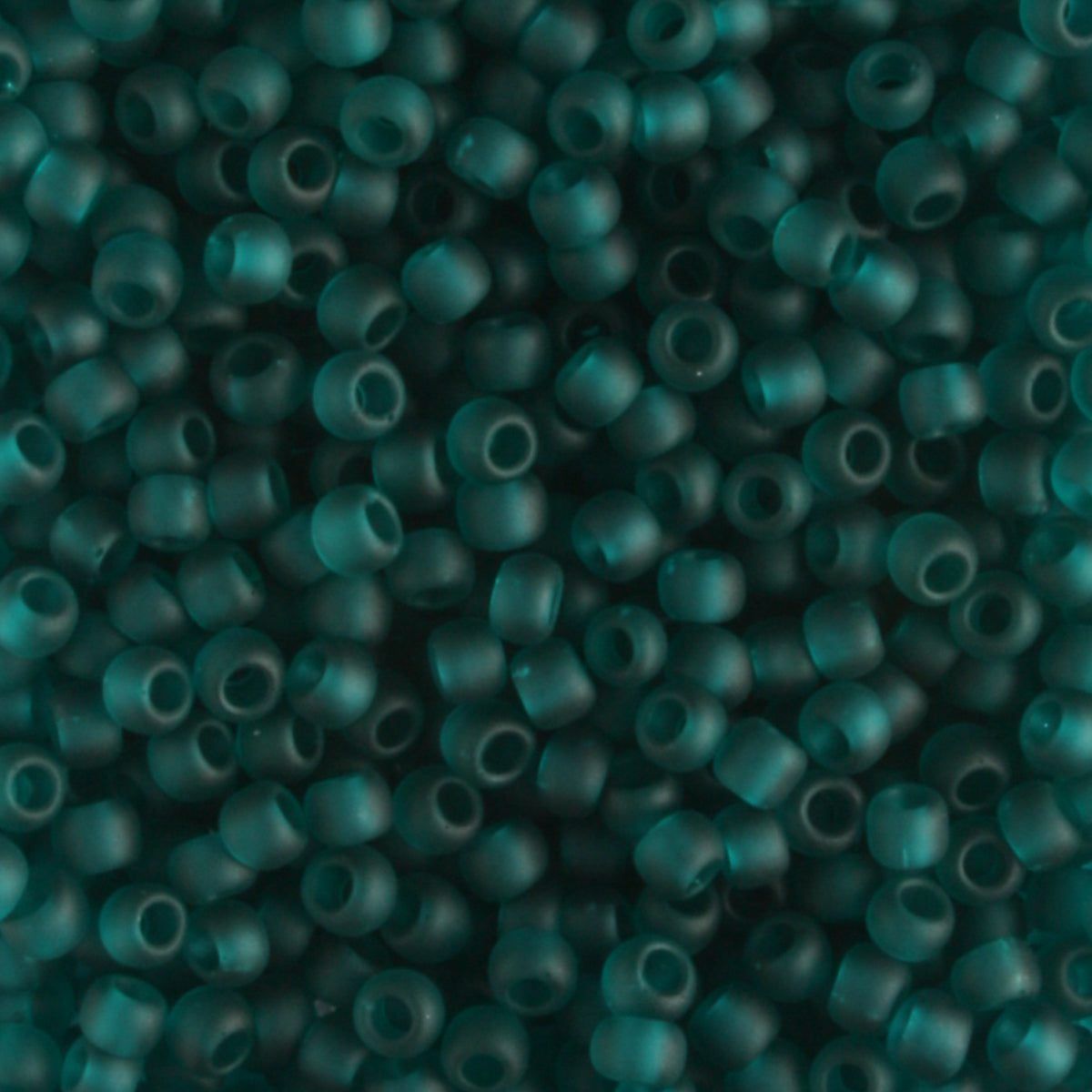 11/0 Transparent Frosted Teal - 10 grams