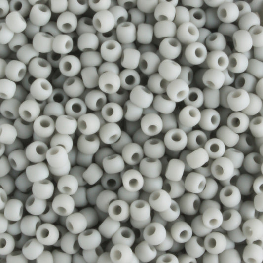 11/0 Opaque Frosted Gray - 10 grams