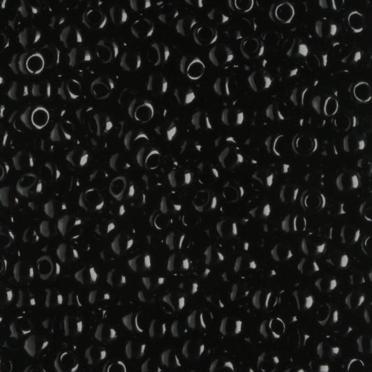 11/0 Opaque Jet - 10 grams