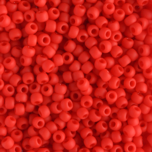 11/0 Opaque Frosted Cherry - 10 grams