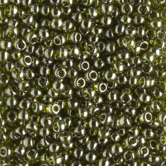 11/0 Gold Luster Green Tea - 10 grams