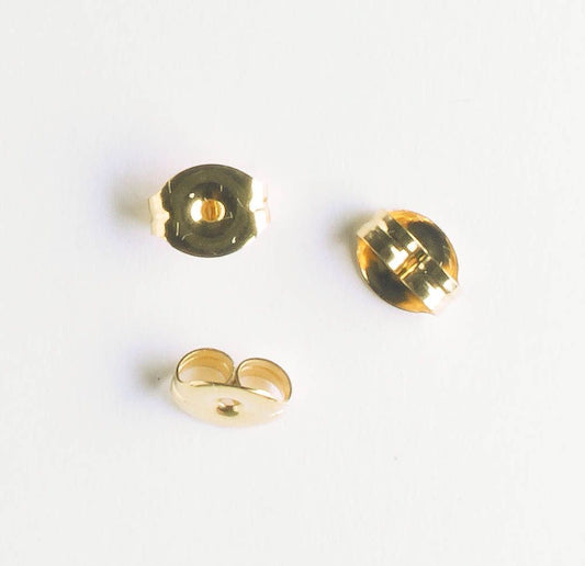 Earring Back, Gold, 5 Pairs