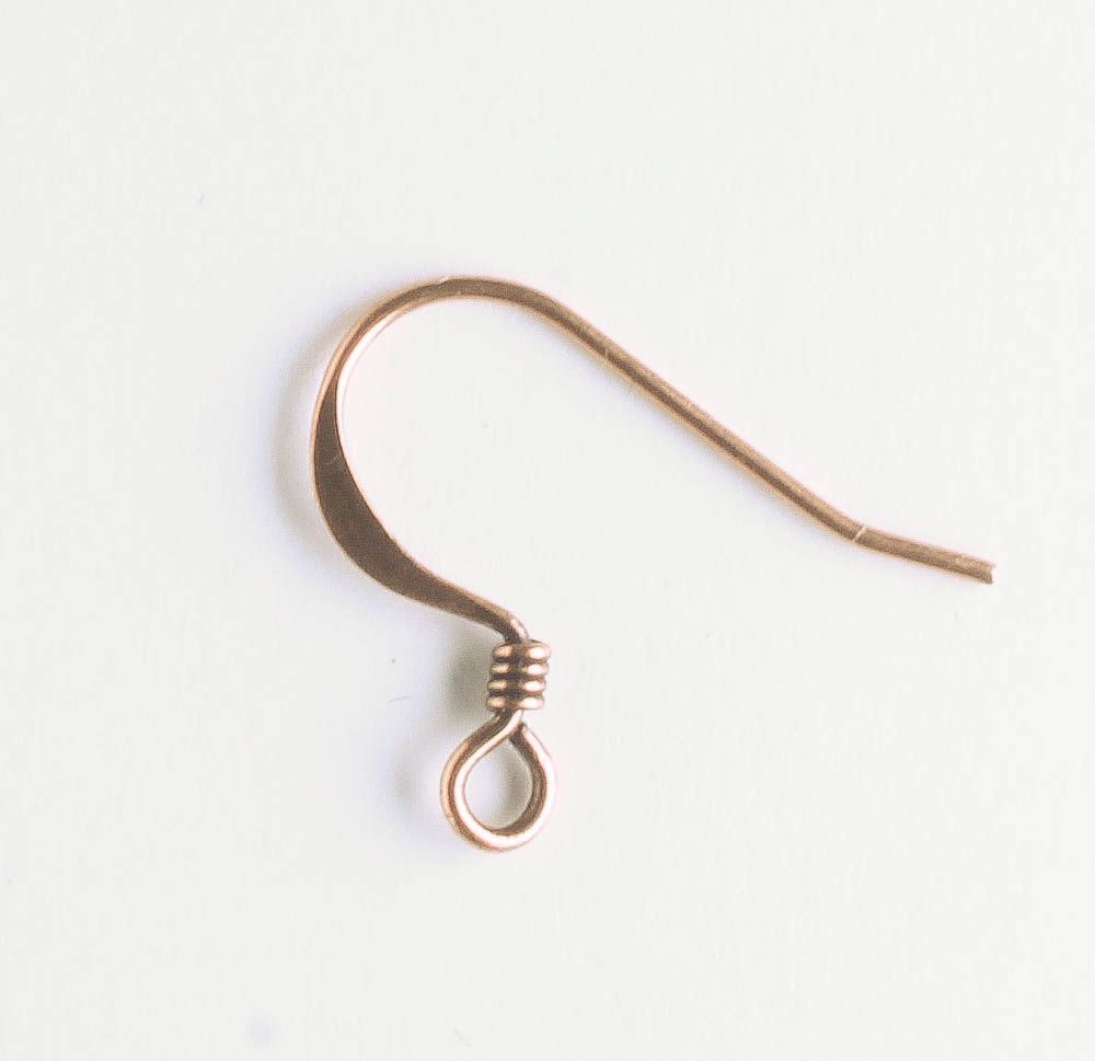 Earring, Antique Copper - 5 Pair