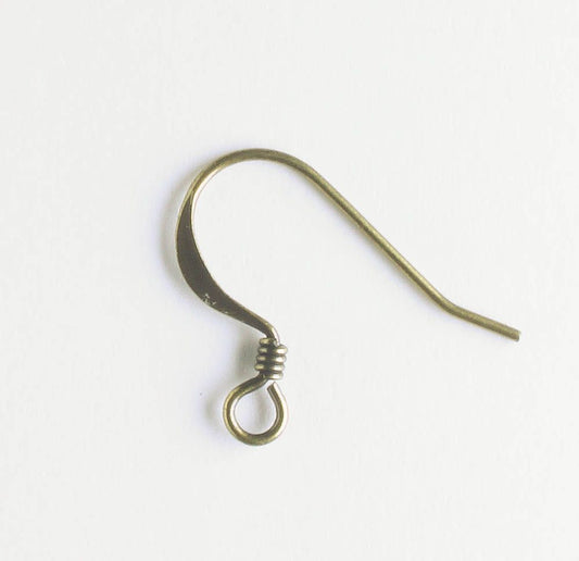 Earring, Antique Brass - 5 Pair