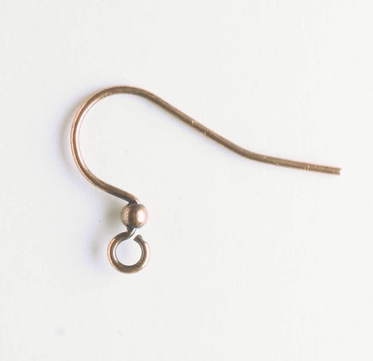 Earring, Antique Copper - 5 Pair