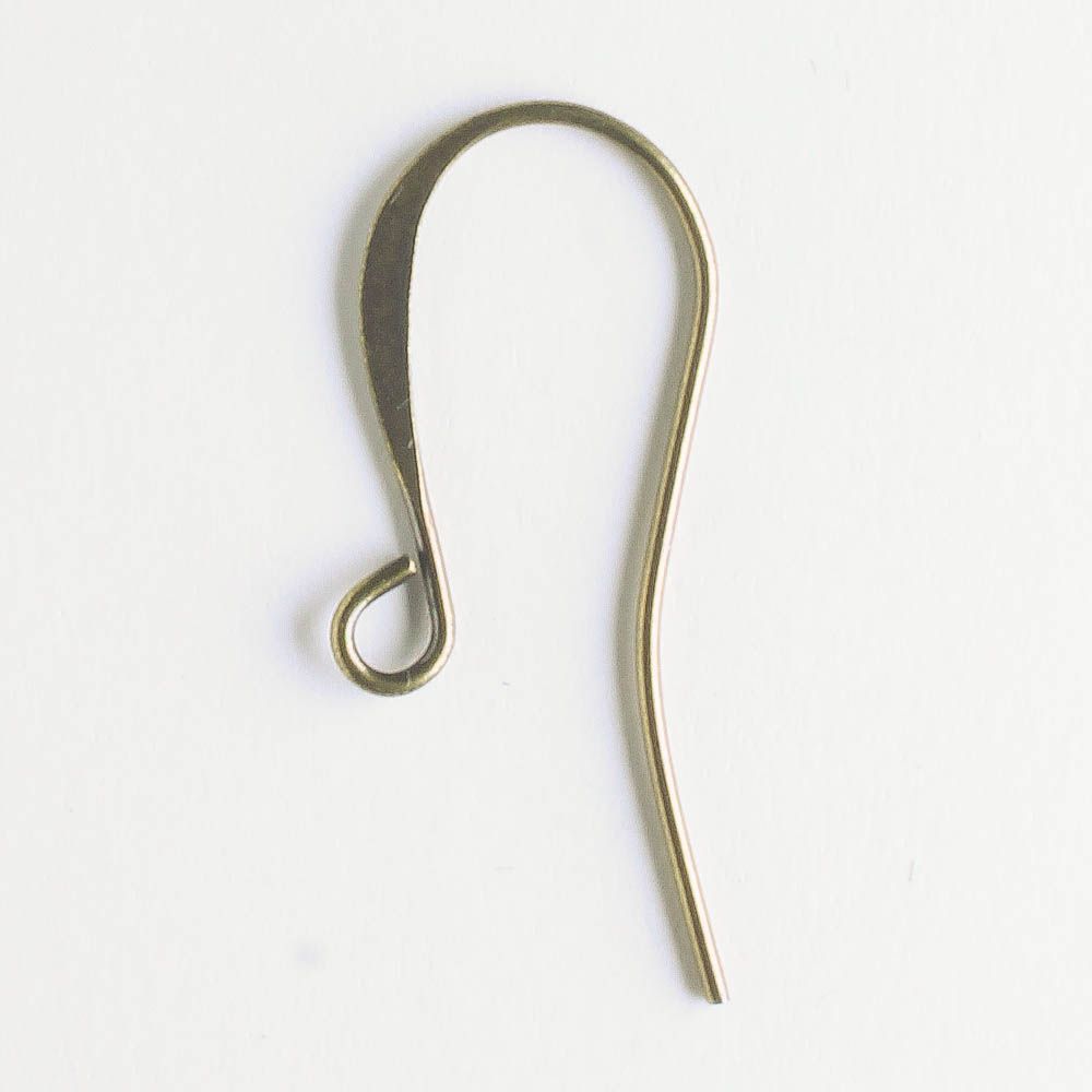 Earring, Antique Brass - 5 Pair