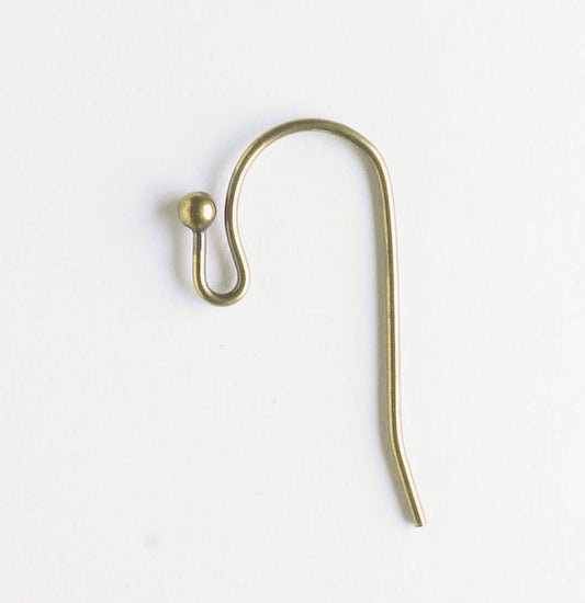 Earring, Antique Brass - 5 pair