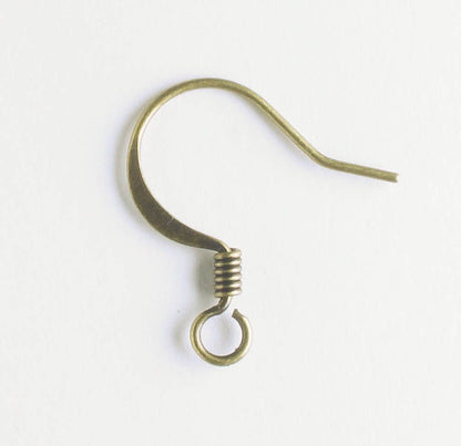 Earring, Antique Brass - 5 pair