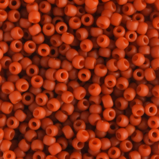 11/0 Semi Glazed Orange - 10 grams