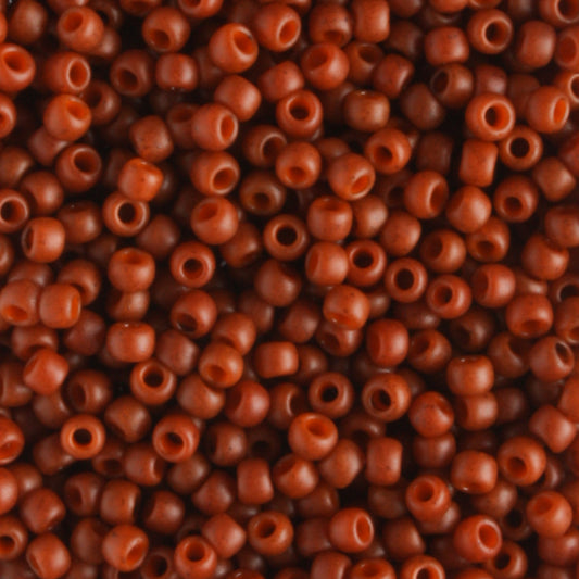 11/0 Semi Glazed Burnt Orange - 10 grams