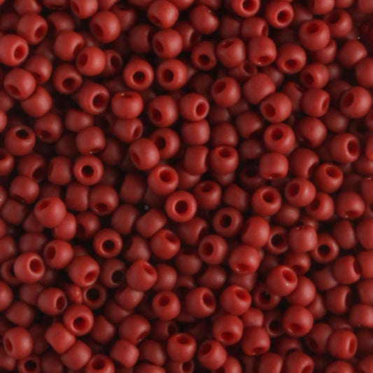 11/0 Semi Glazed Dark Red - 10 grams