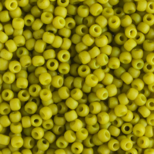 11/0 Semi Glazed Lemongrass - 10 grams