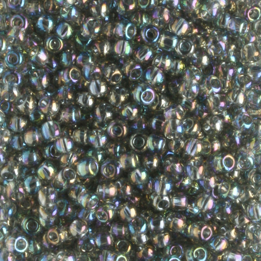 11/0 Transparent Rainbow Black Diamond - 10 grams