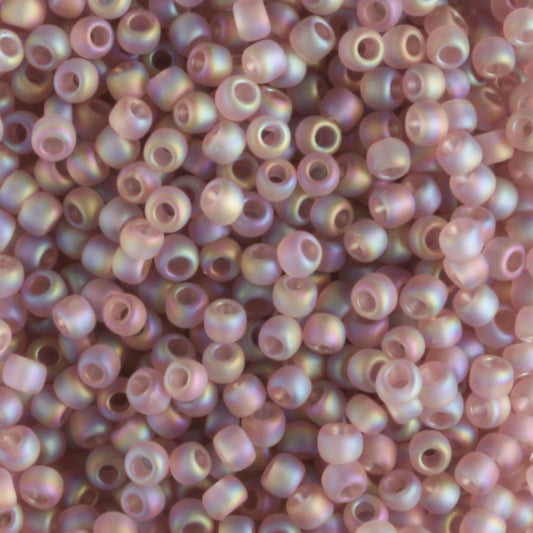 11/0 Transparent Rainbow Frosted Light Amethyst - 10 grams