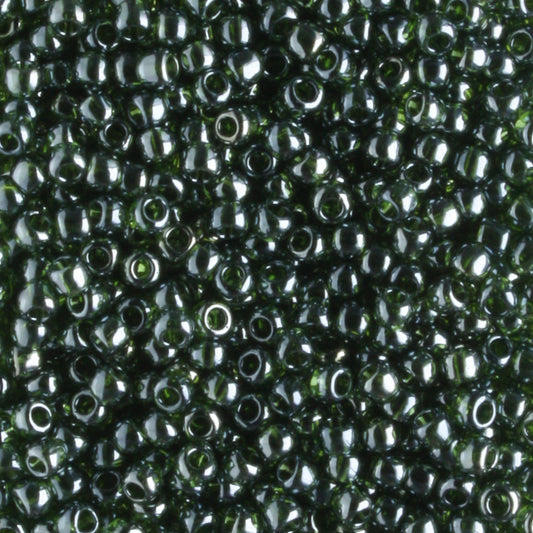 11/0 Transparent Luster Olivine - 10 grams