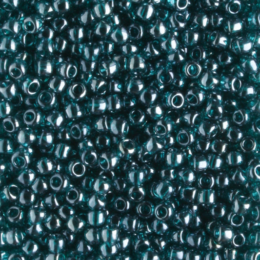 11/0 Transparent Luster Teal - 10 grams