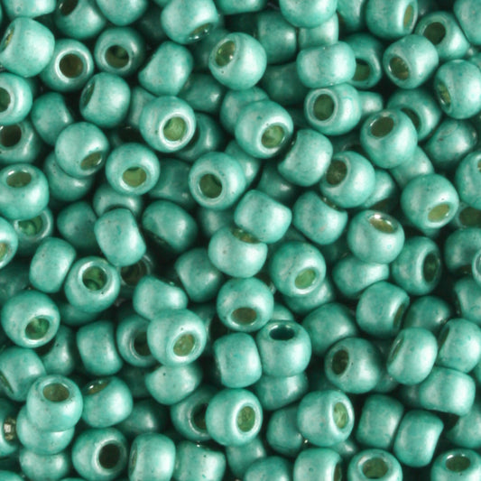 8/0 PermaFinish Galvanized Matte Green Teal - 10 grams