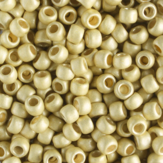 8/0 PermaFinish Galvanized Frosted Yellow Gold - 10 grams