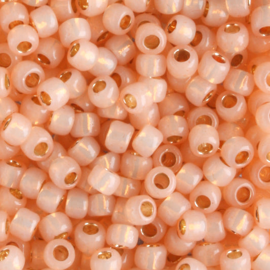 8/0 PermaFinish Silver Lined Milky Peach - 10 grams