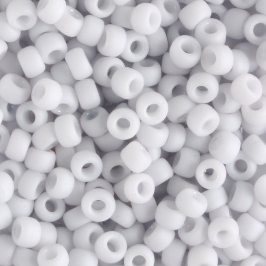 8/0 Opaque Pastel Frosted Light Gray - 10 grams