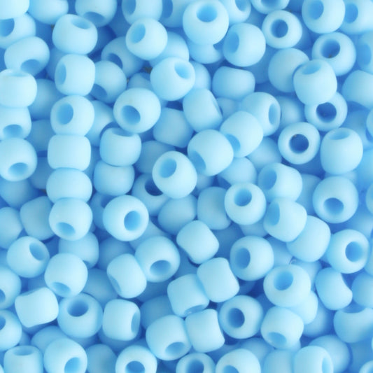 8/0 Opaque Frosted Blue Turquoise - 10 grams