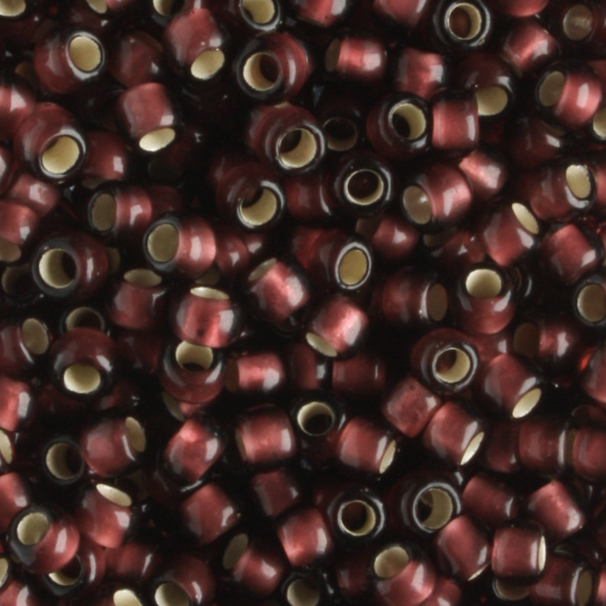 8/0 Silver Lined Frosted Amethyst - 10 grams