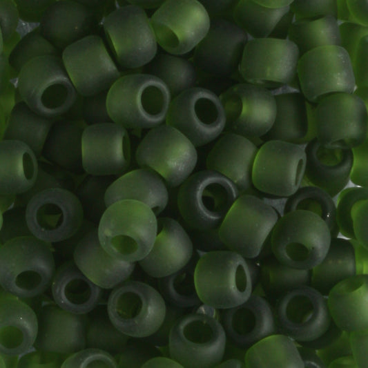 6/0 Transparent Frosted Olivine - 10 grams