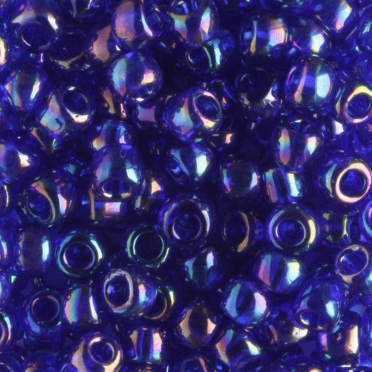 6/0 Transparent Rainbow Cobalt - 10 grams