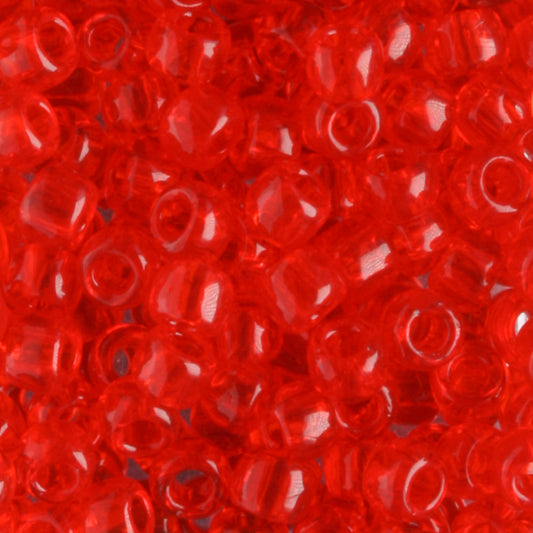 6/0 Transparent Siam Ruby - 10 grams