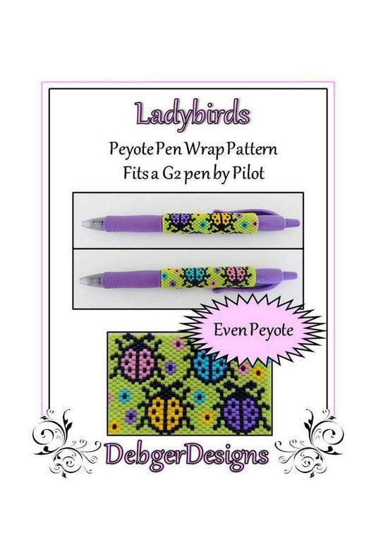 Ladybirds Pen Wrap Pattern - PDF
