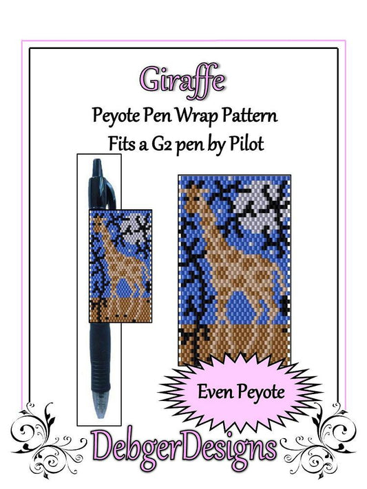 Giraffe Pen Wrap Pattern - PDF