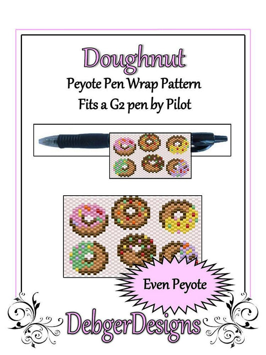 Doughnut Pen Wrap Pattern - PDF