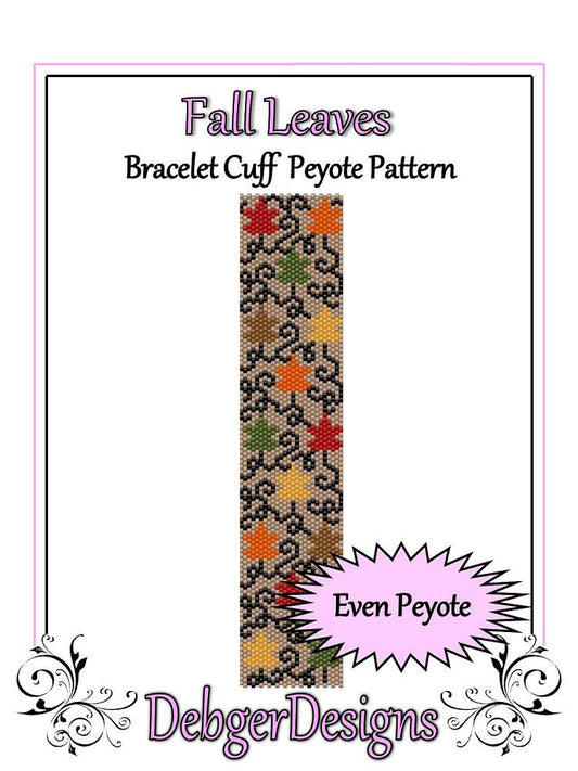 Fall Leaves Bracelet Pattern - PDF