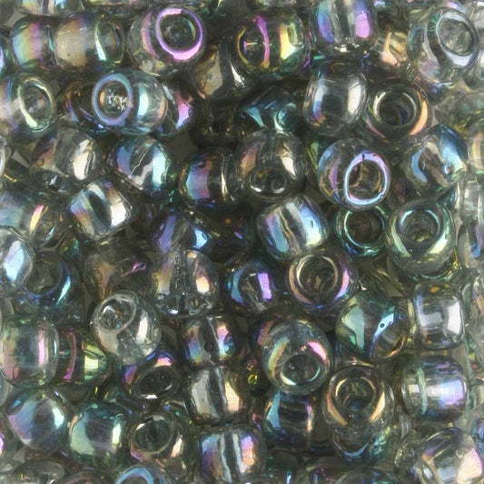 6/0 Transparent Rainbow Black Diamond - 10 grams