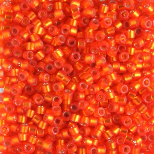 DB0682 Silver Lined Frosted Orange