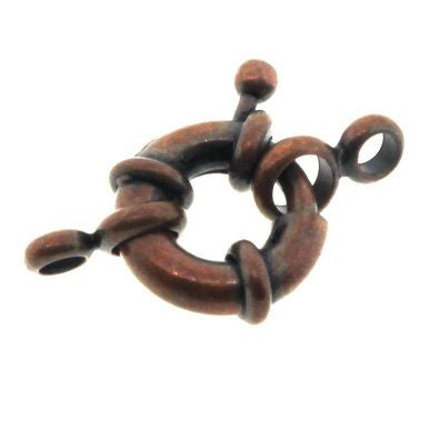 Spring Ring Clasp Antique Copper