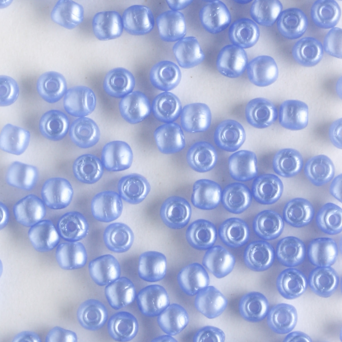 2mm Round Glass Pearls Baby Blue - 100 beads