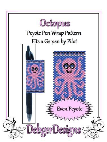 Octopus Pen Wrap Pattern - PDF