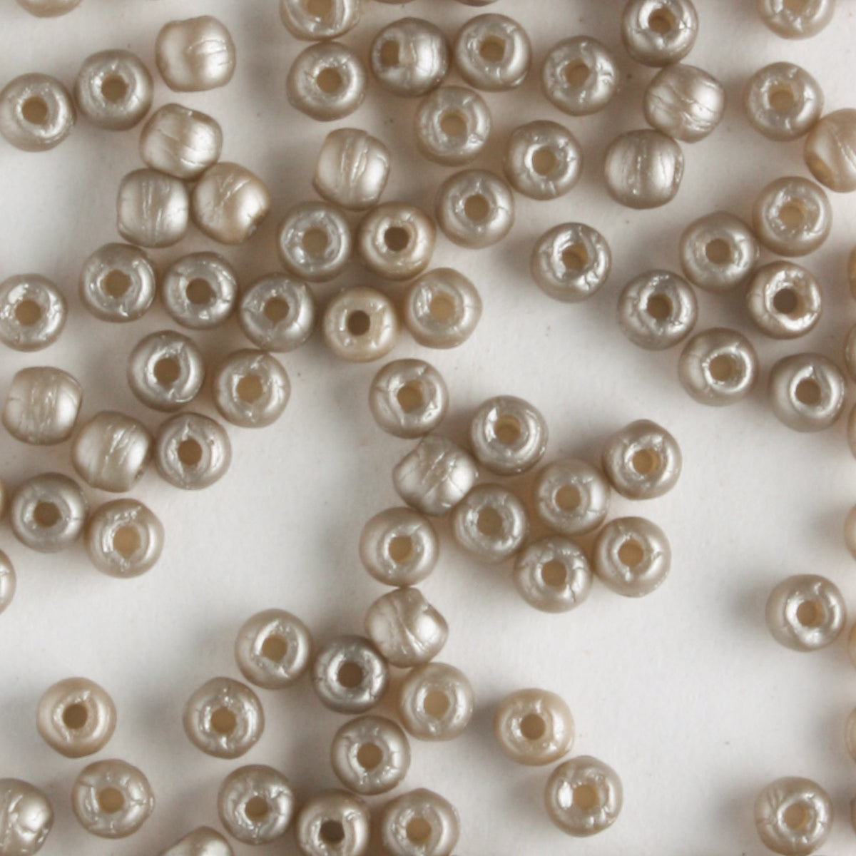 2mm Round Glass Pearls Matte Brown Sugar - 100 beads