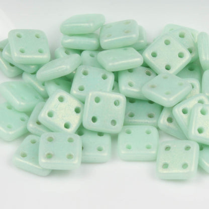 QuadraTile Suede Gold Opaque Turquoise - 10 grams