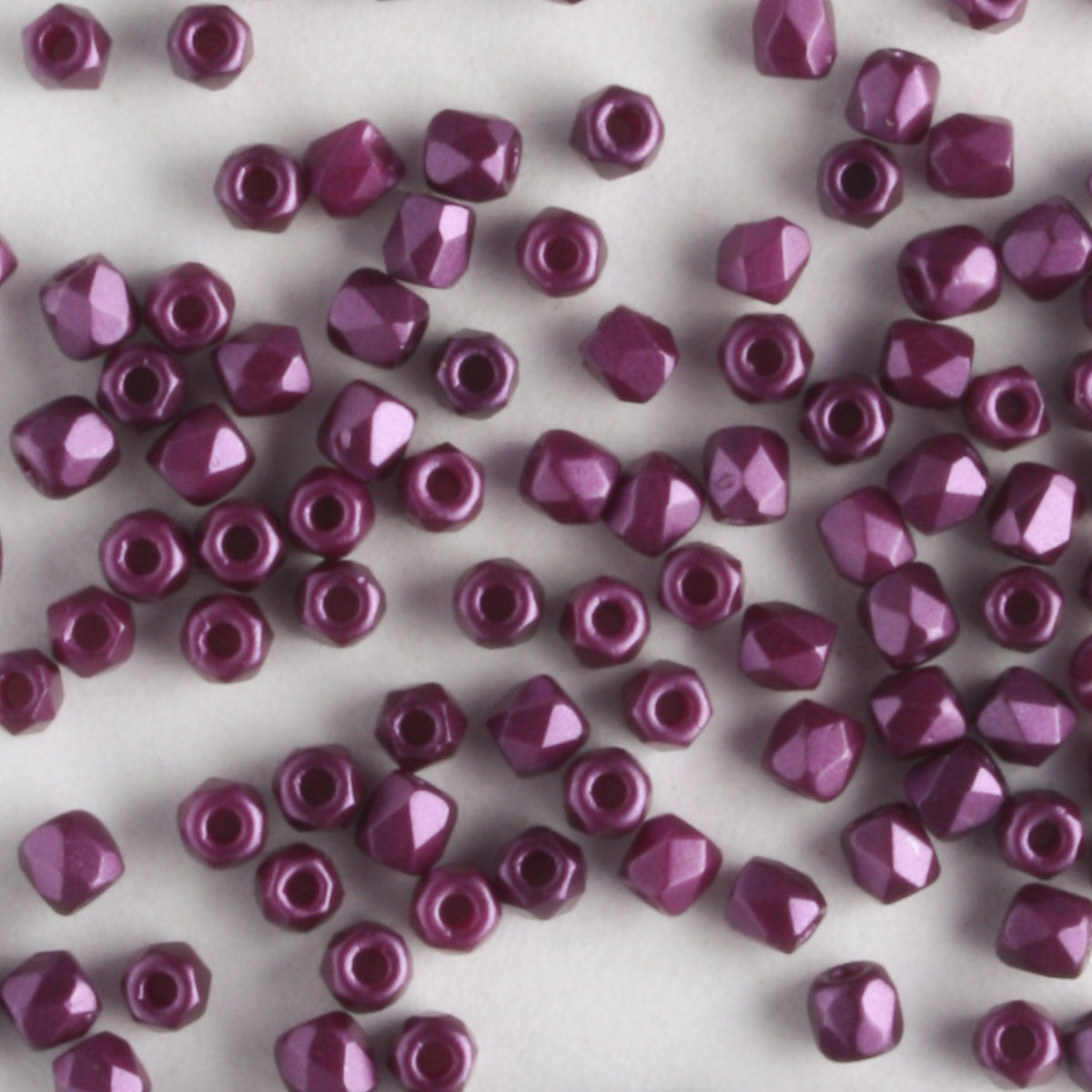 True 2mm Round Fire Polish Pastel Bordeaux - 100 beads