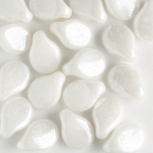 Pip White Alabaster - 60 beads