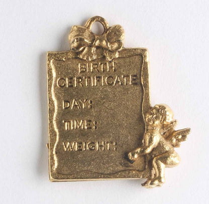 Charm - Birth Certificate