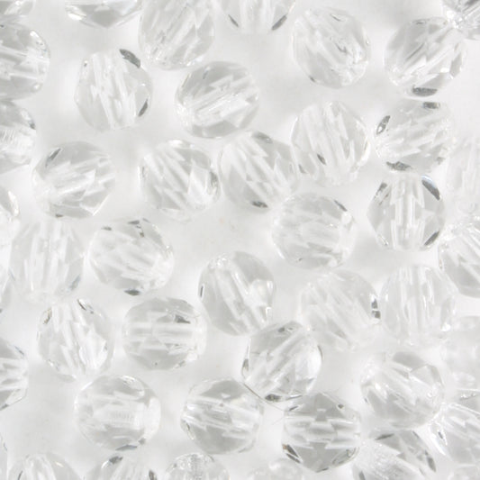 4mm Round Fire Polish Crystal - 100 beads