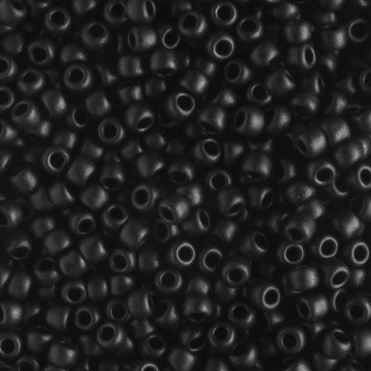 11/0 Semi Glazed Jet - 10 grams