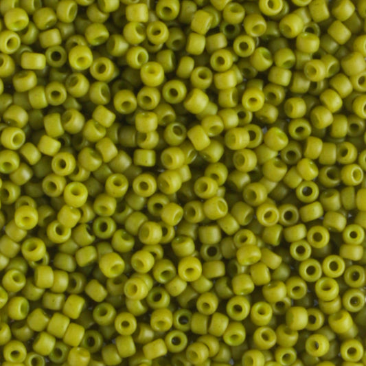 15/0 Semi Glazed Olive - 5 grams